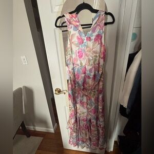NWT Calvin Klein Floral Maxi Dress